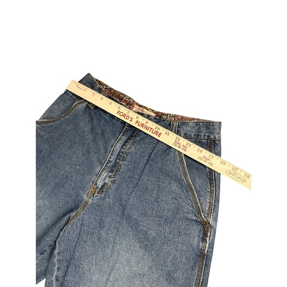 Plugg Co. Carpenter Jeans Light Wash Zipper Leg Pocket Wide Leg 30/32 Utility - Picture 4 of 10